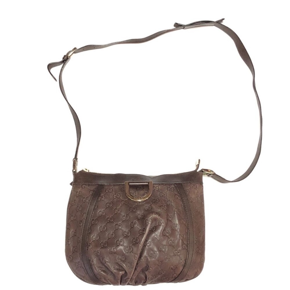 Gucci Brown Monogram Crossbody Bag - Picture 7 of 15